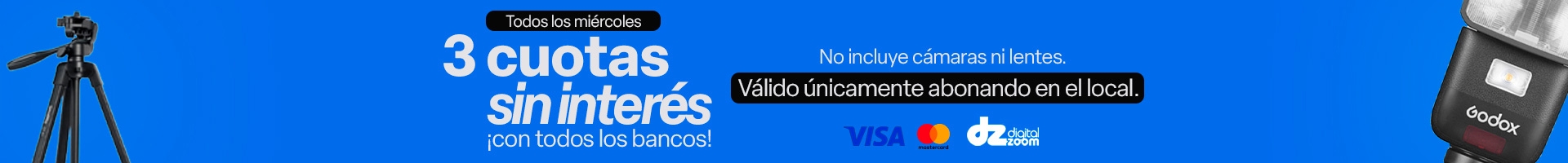 3 Cuotas sin Interes en el Local - Digital Zoom!